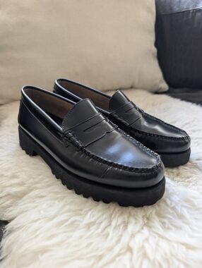 G.H. Bass Weejuns Chunky Lug Sole Penny Loafers